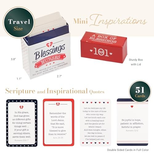 101 Blessings for Nurses, Inspirational Scripture Cards to Keep or Share (Boxes