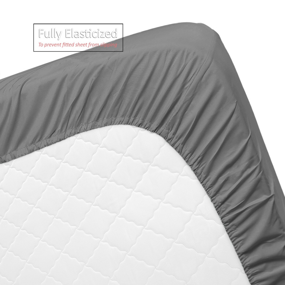 1800 Queen Or King Bed Sheets Ultra Soft Microfiber Deep Pocket 4 Pc Sheet Set
