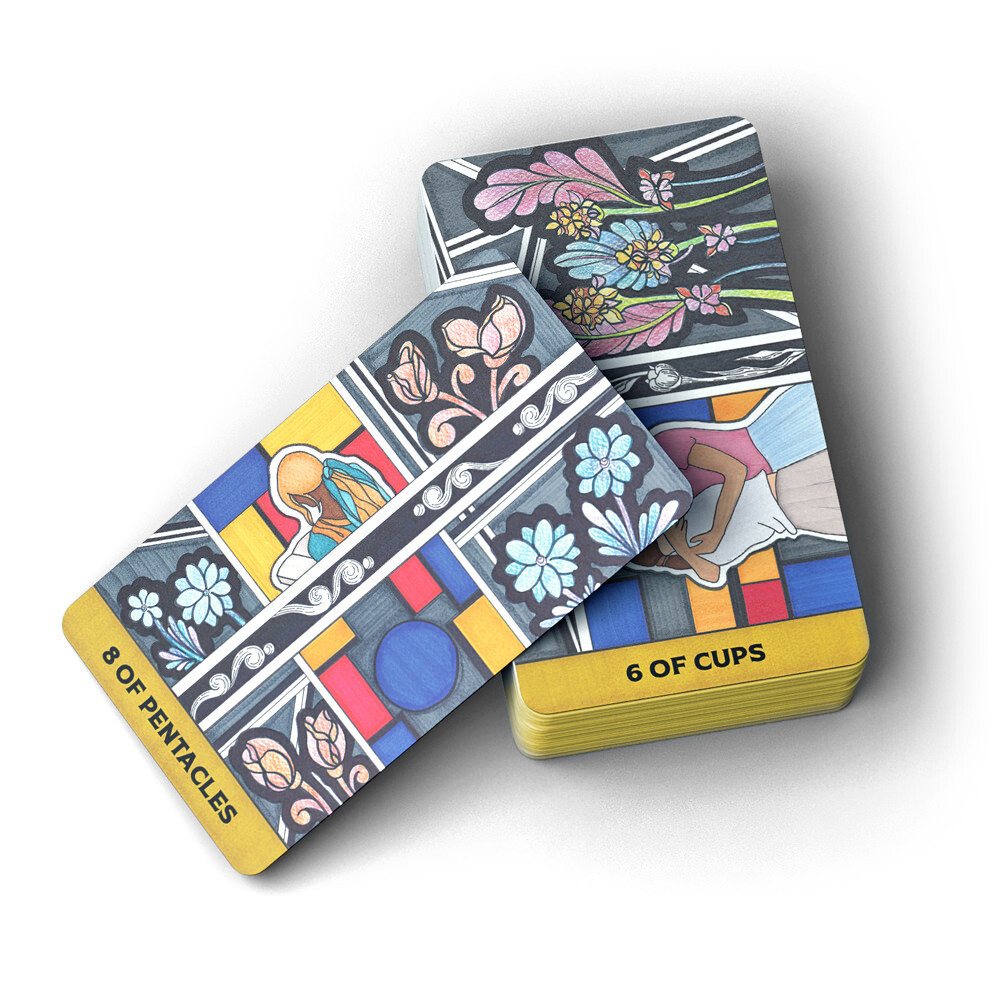 Postmondrian Tarot, 78 Cards Tarot Deck