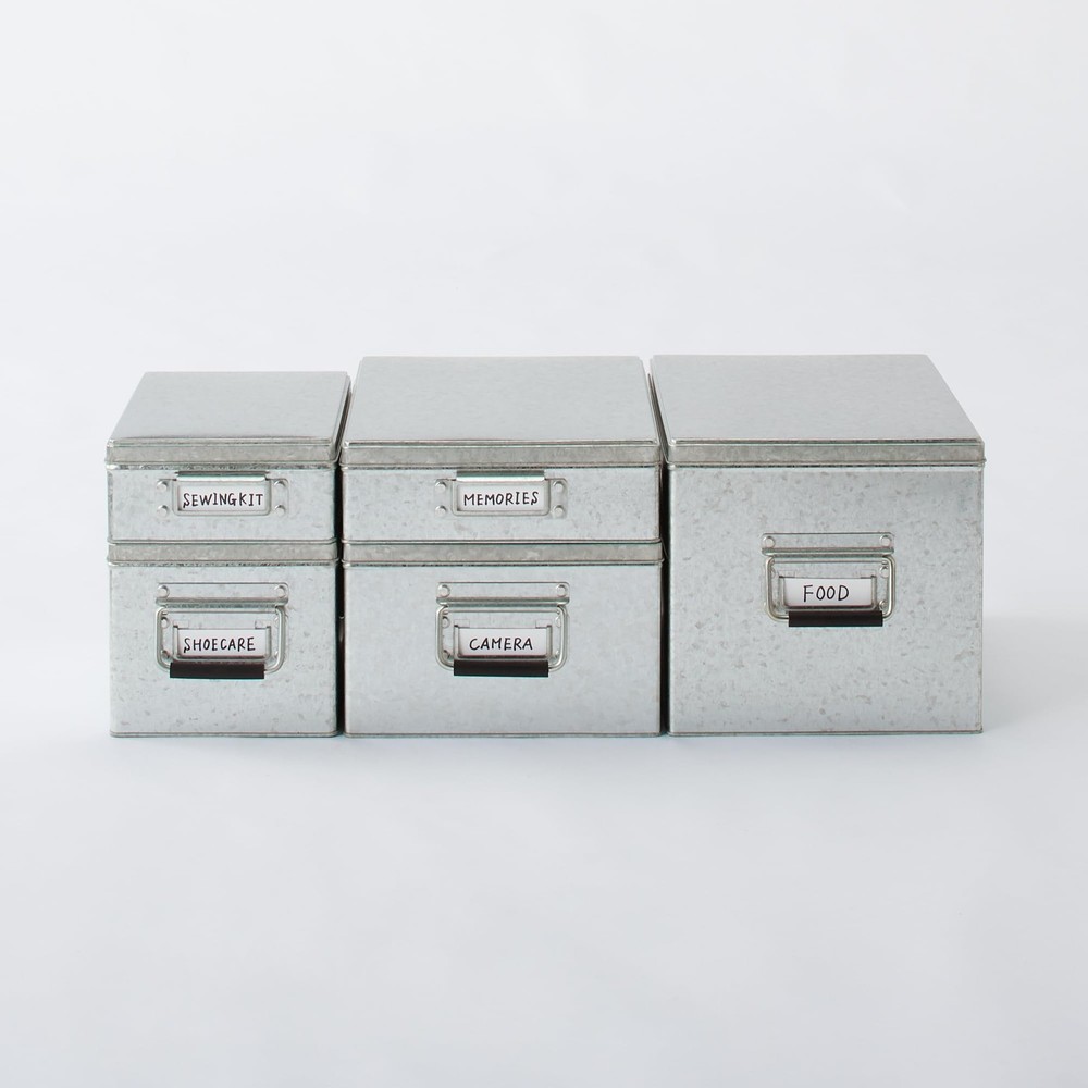 MUJI tin box small 16cm high type KGG26A1S