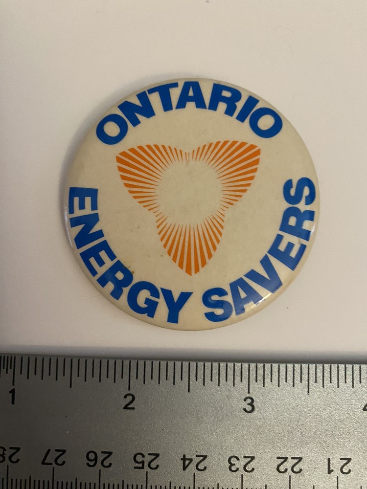 Ontario Energy Savers Pin Back Button P70
