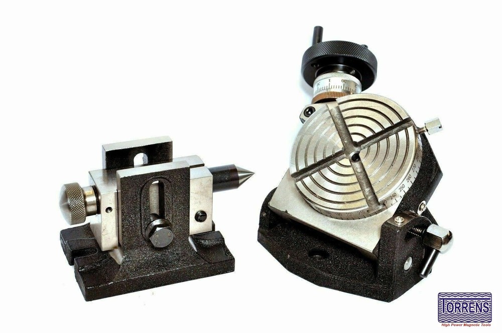 Rotary Table 3" 75mm Tilting with Tailstock Horizontal/ Vertical Rotary Table