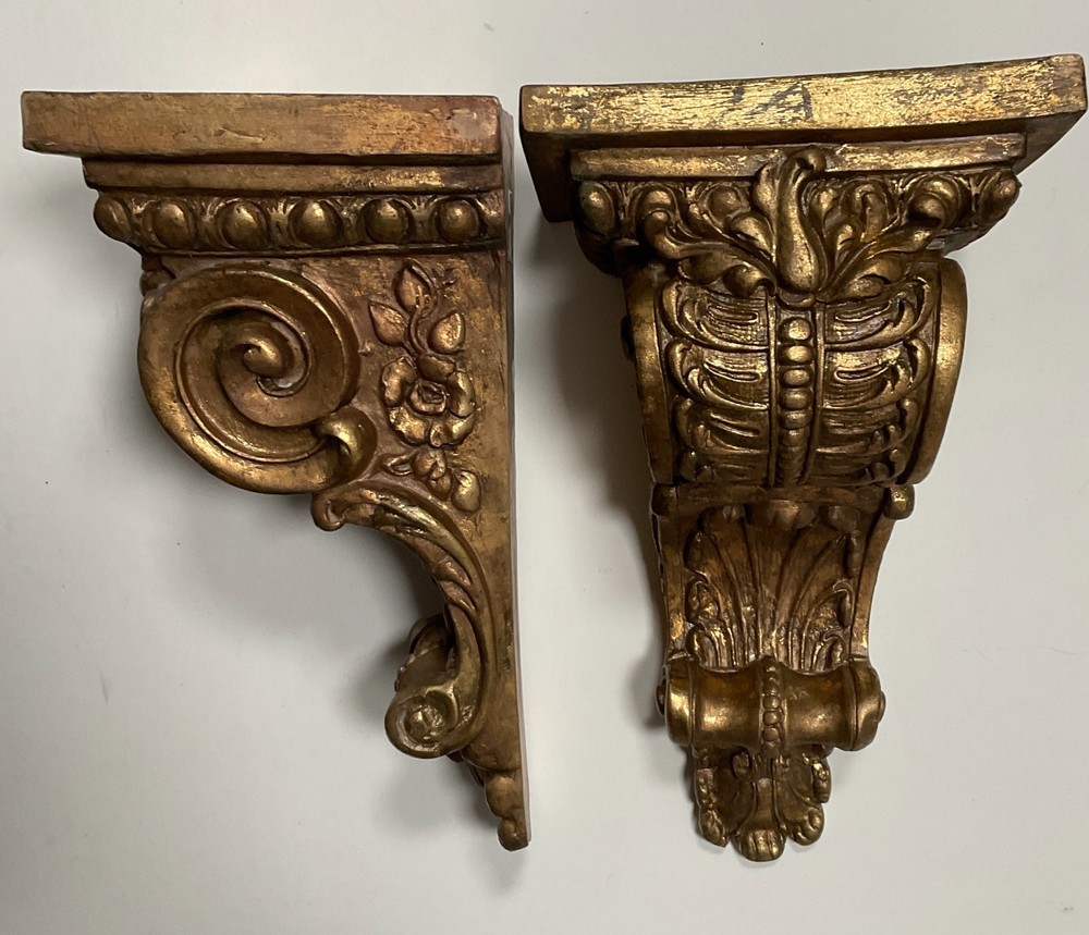 Renaissance Style Corbel Wall Shelf Bracket Vintage