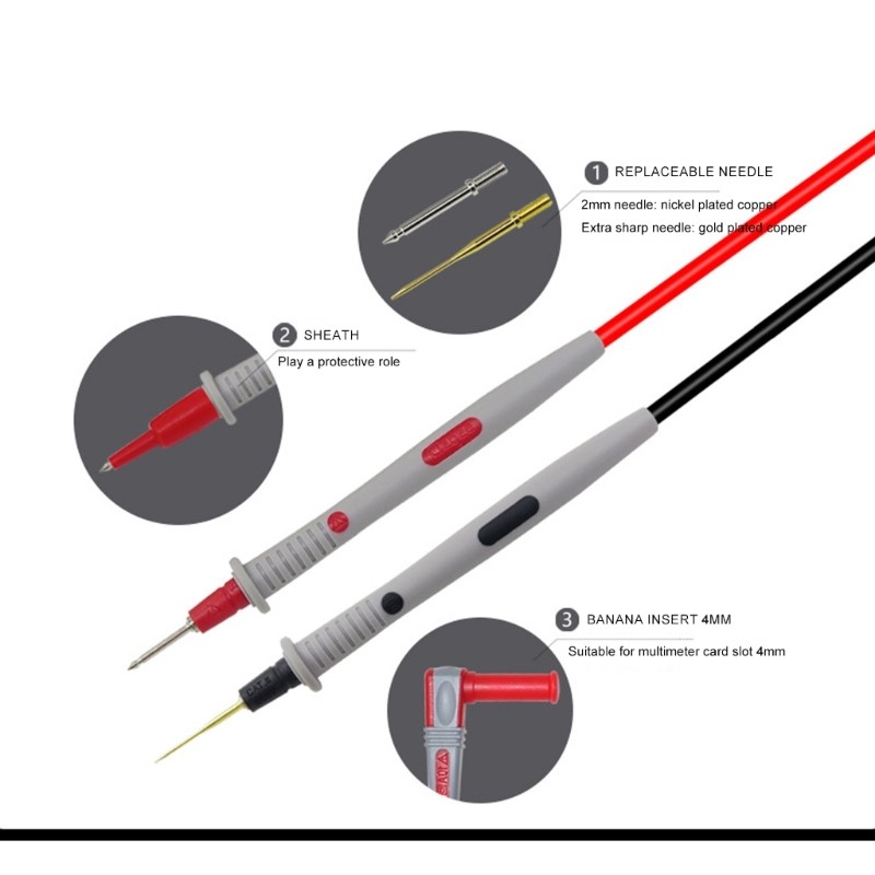 Professional Multimeter Test Leads Multimeter Probes for Laboratory & Home Use