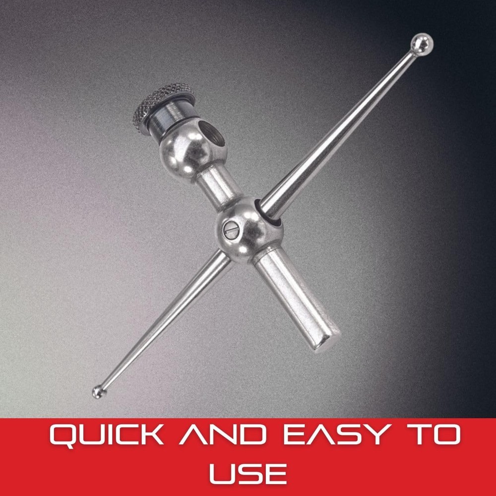 Starrett Universal Dial Test Indicator Attachment with Back Plunger for 196...