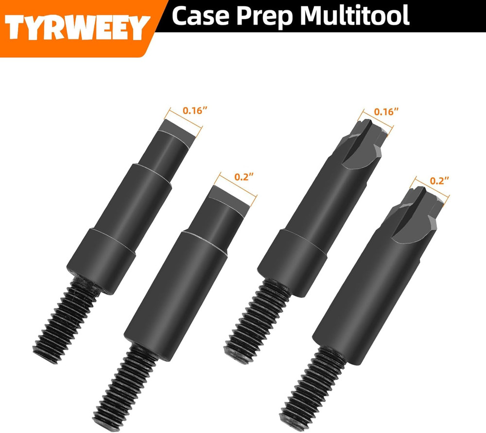 Case Prep Multitool Chamfer Deburr Primer Pocket Reamer Cleaner .17-.45