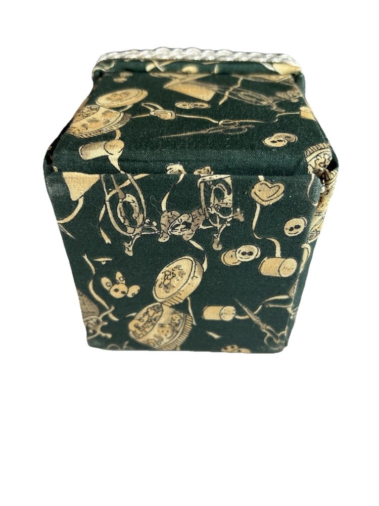 Vintage Hand Crafted “Exploding” Sewing Box With Thimble