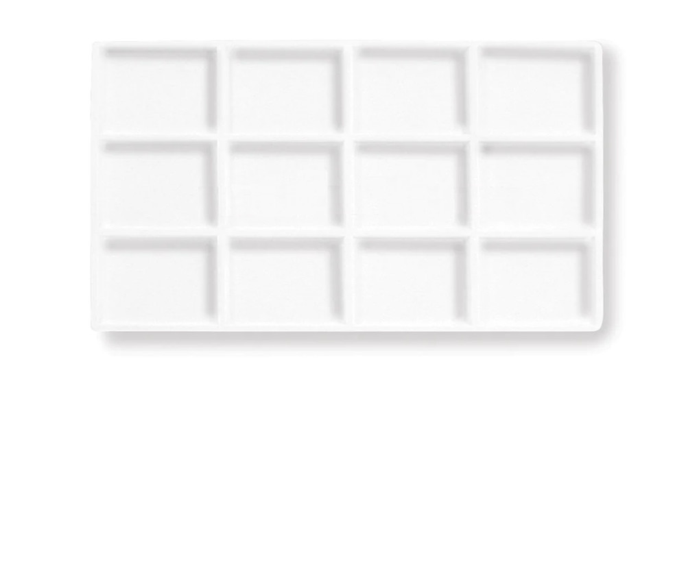 5 White 12 Compartment Display Tray Inserts