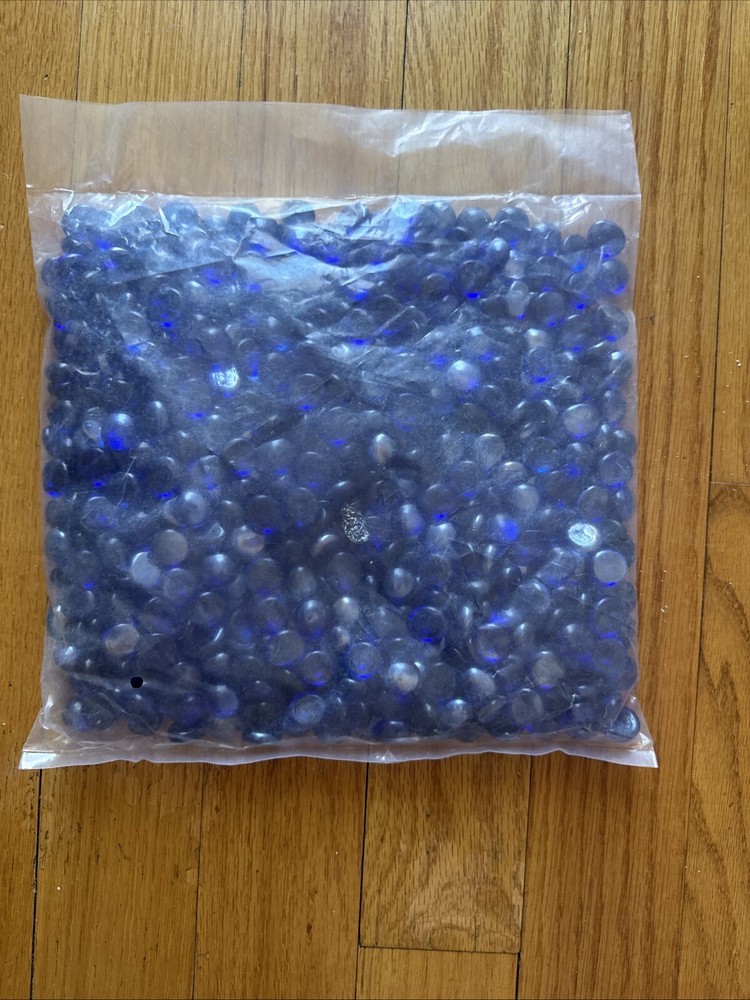 Fire Glass Beads for Propane Fire Pit Fireplace Flat Glass Marbles 10Lb