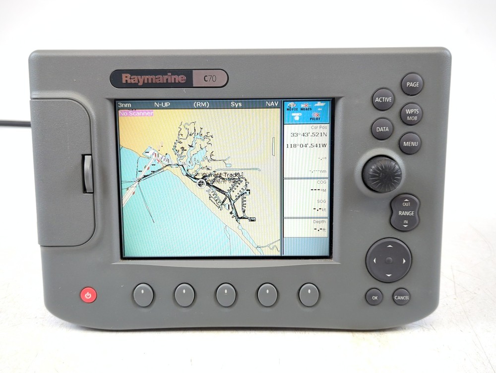 Raymarine C70 Classic E02018 GPS Fishfinder Radar Chartplotter 7" MFD Display