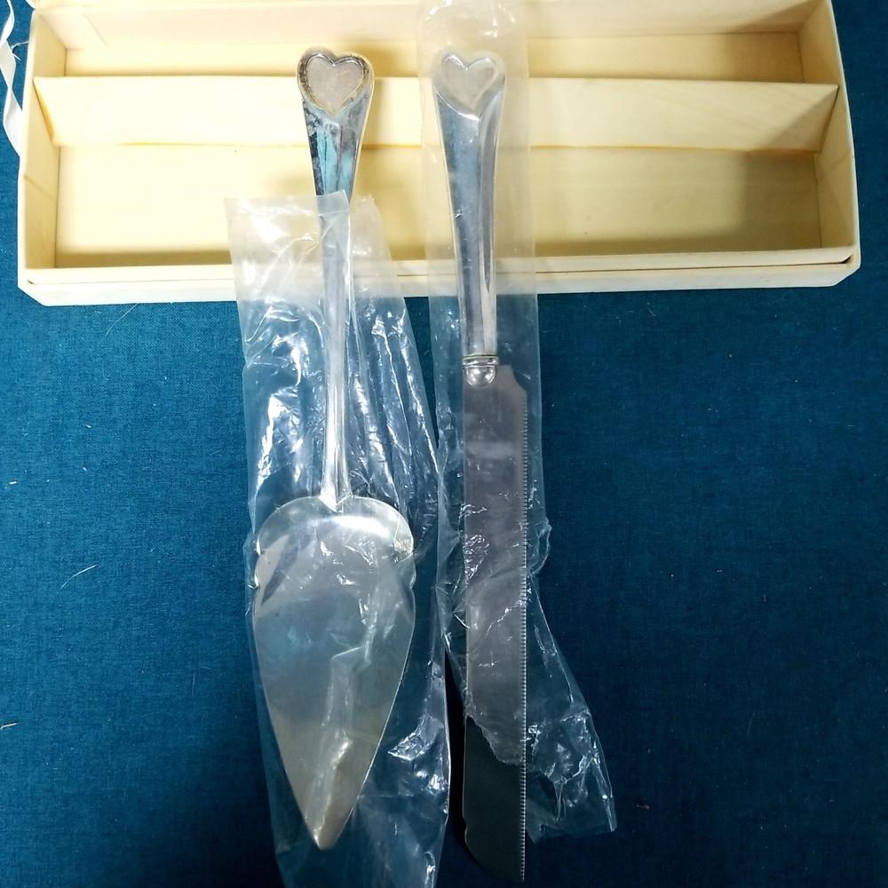 Lenox Wedding Promises Silver Plated 2pc Serving Set New In Box