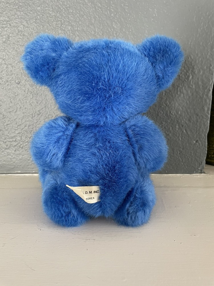 Vintage 1990 Grateful Dead Bear Plush Liquid Blue GDM