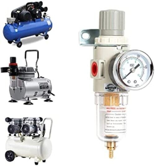 MAXAIR AFR-2000 1/4"BSP Pneumatic Air Filter with Regulator & Guage for Air Comp