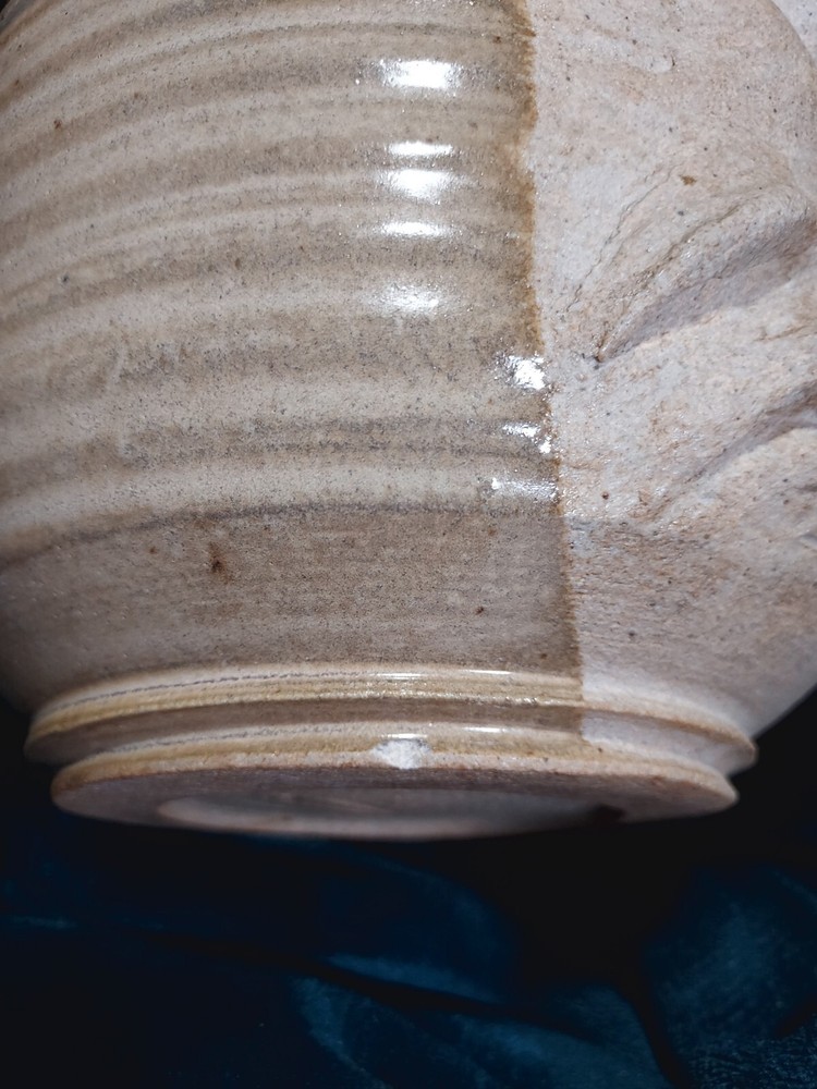 Ugly Face Yarn Bowl Art Pottery