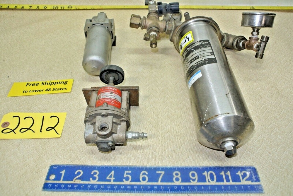 3 pcs. Air Filter/Regulators/Separator Pneumatic Machine Shop Tools FREE SHIP!