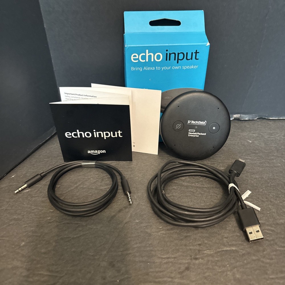 Amazon Echo Input C1125P Alexa Bluetooth Turns Speaker to Alexa Device COMPLETE