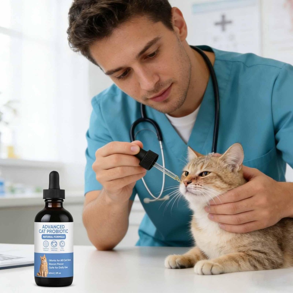 Advanced Cat Probiotic Drops – Digestive Support for Cats 60ml