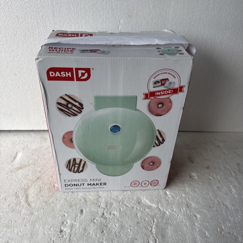 New DASH Express MINI DONUT MAKER With Recipe Guide