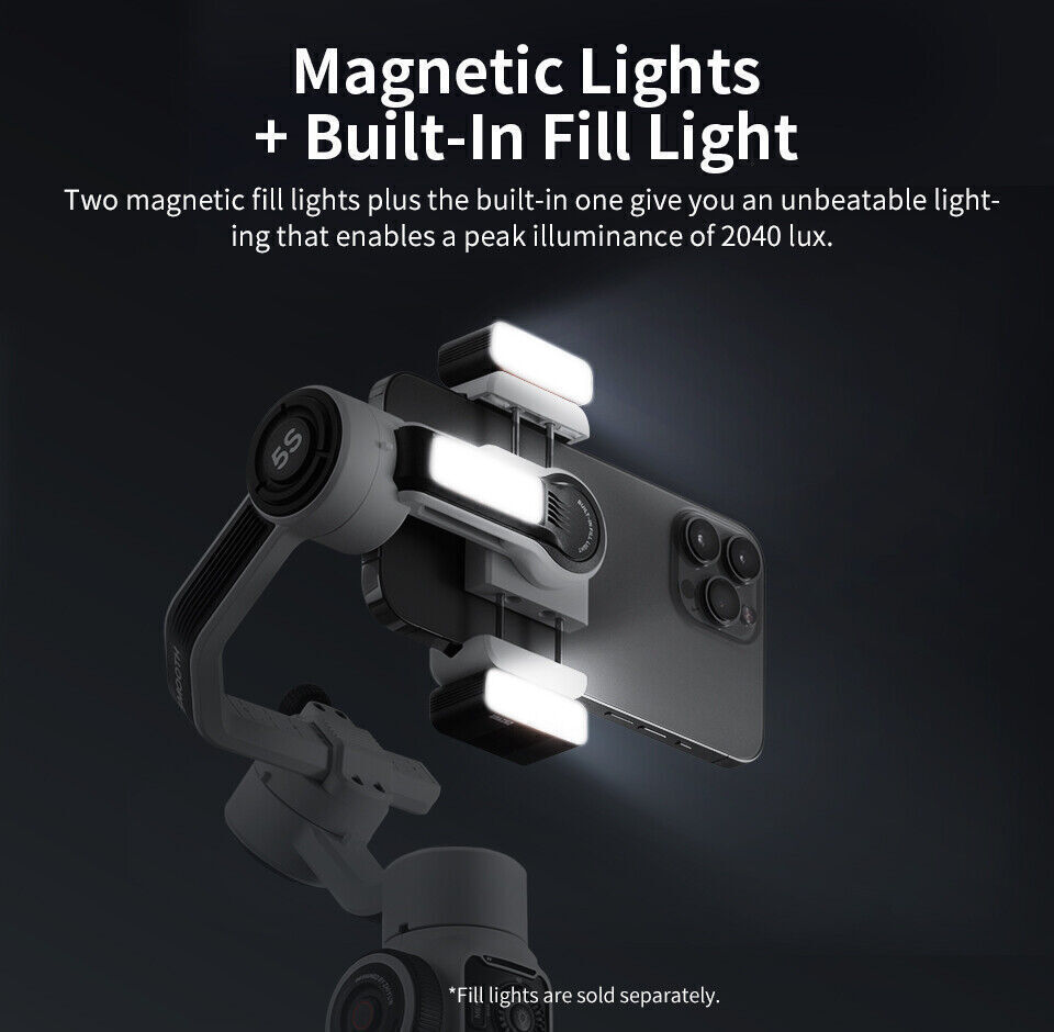 ZHIYUN Smooth 5S Combo 3-Axis Smartphone Gimbal Stabilizer for iPhone Android