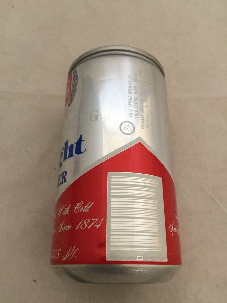 Cold Spring Light Aluminum Minnesota Beer Can 12oz Bottom Opened Great Shape!