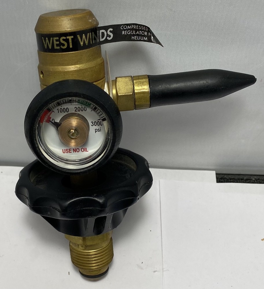 West Winds Professional Helium Balloon Adapter/Helium Tank Adapter/Regulator