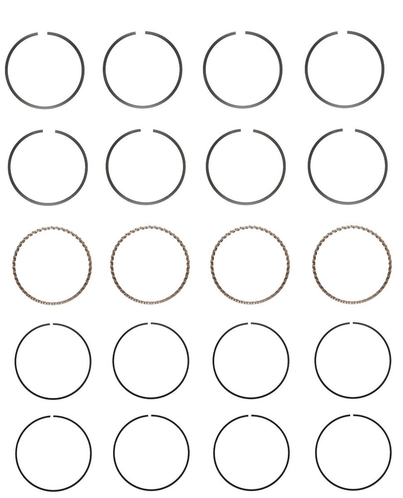 EngineTech Piston Ring Set for 1 Engine Standard Size Standard Size  Direct Fit