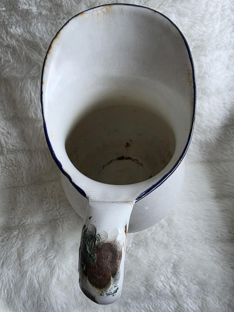 White Rust Aluminum Pitcher - Home Art