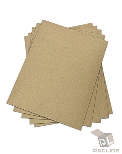 200 PCS - 7.5 x 7.5 Kraft Corrugated Chipboard Pads Inserts Sheet 32 ECT