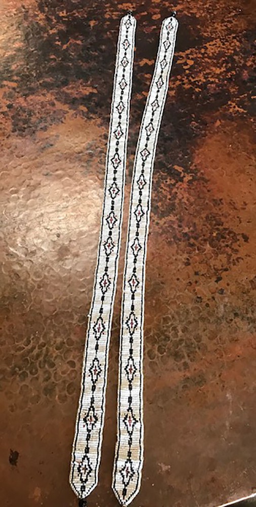 VINTAGE BEADWORK SUSPENDERS OR BELTS
