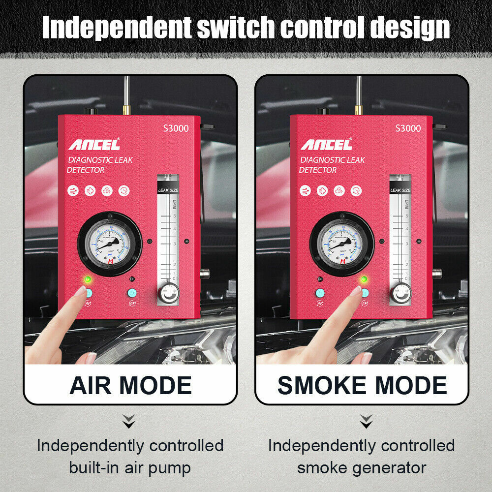 ANCEL S3000 Automotive EVAP Smoke Machine Diagnostic Tool Leak Detection Tester