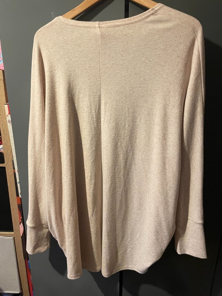M&Co beige open front cardigan size L (oversize)