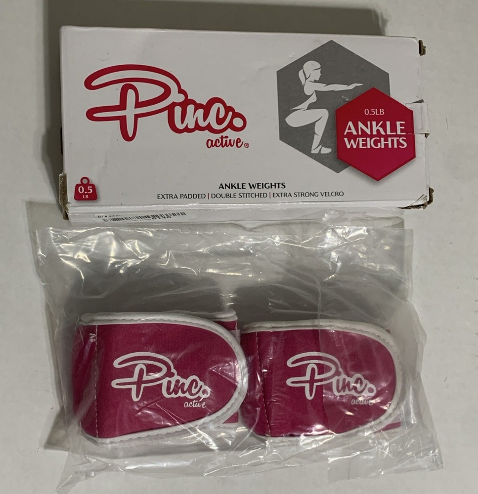 Pinc. Active Ankle Weights 0.5 Lbs. New In Box