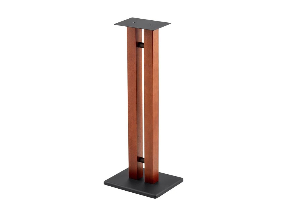 Monolith Speaker Stands - 32in, Cherry (Each), 50lbs Capacity, Adjustable Spikes