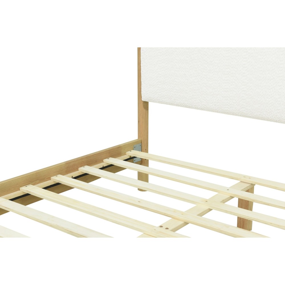 Christopher Knight Home - Elias Modern Boucle Upholstered Bed with...
