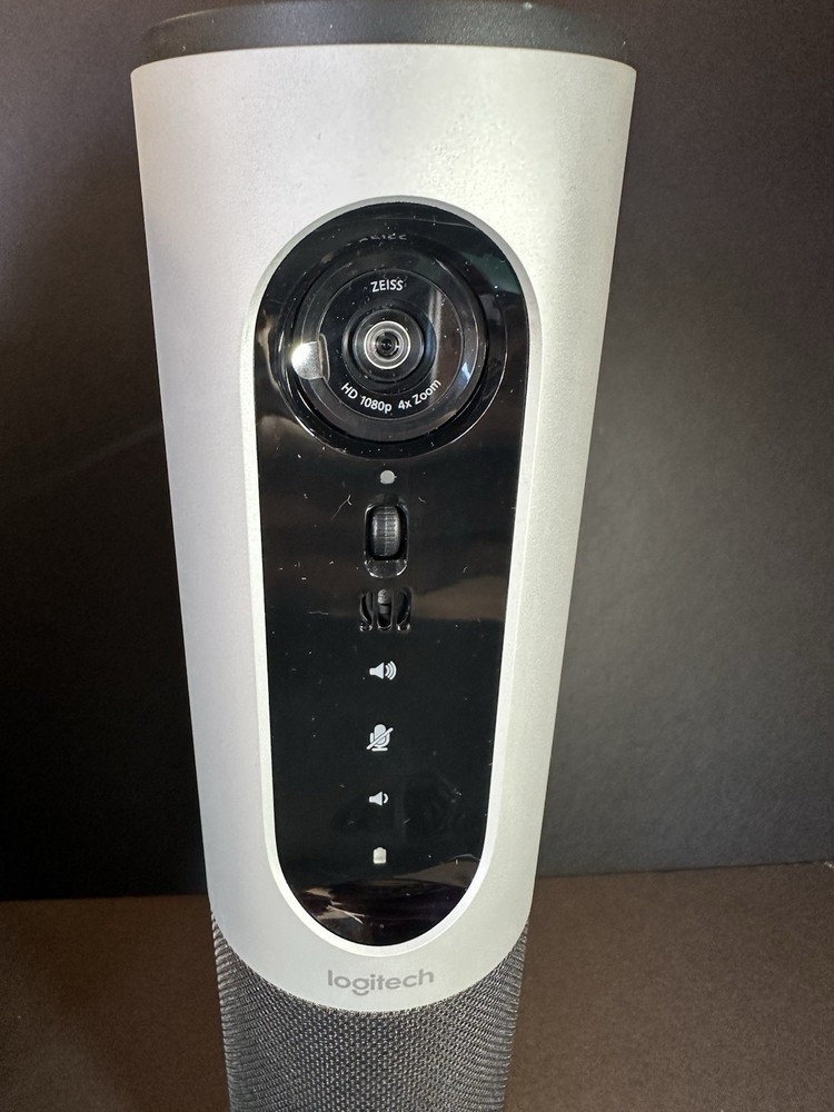 Logitech V-R0004 Black/Silver Portable Bluetooth Conference Webcam & Speaker