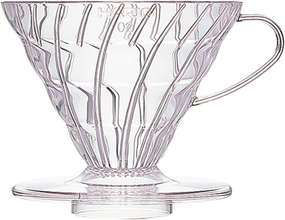 V60 Plastic Coffee Dripper, 02, Clear