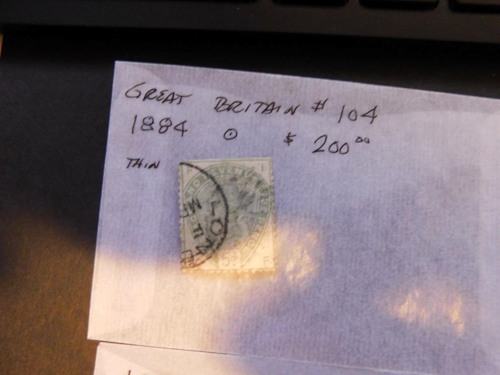 GREAT BRITAIN # 104 USED, THIN