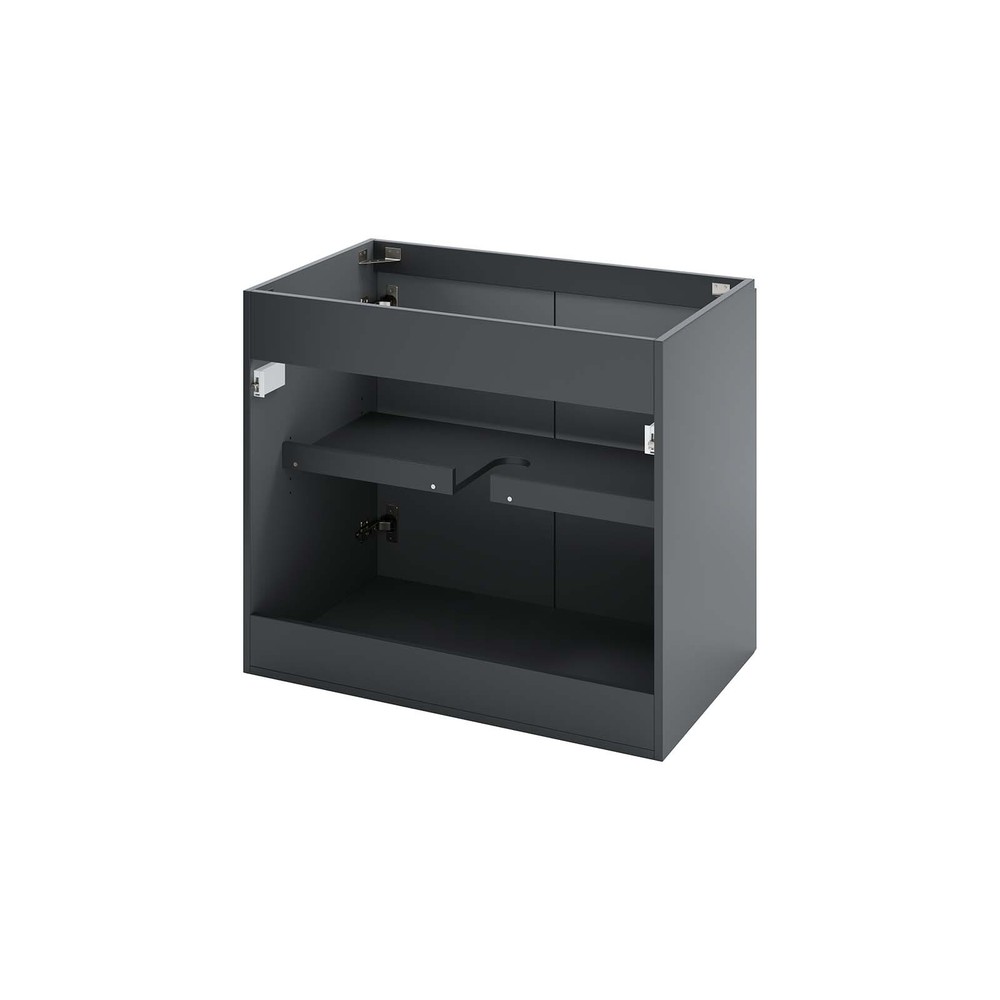 Modway Vitality 30" Wall-Mount Bathroom Vanity in Gray