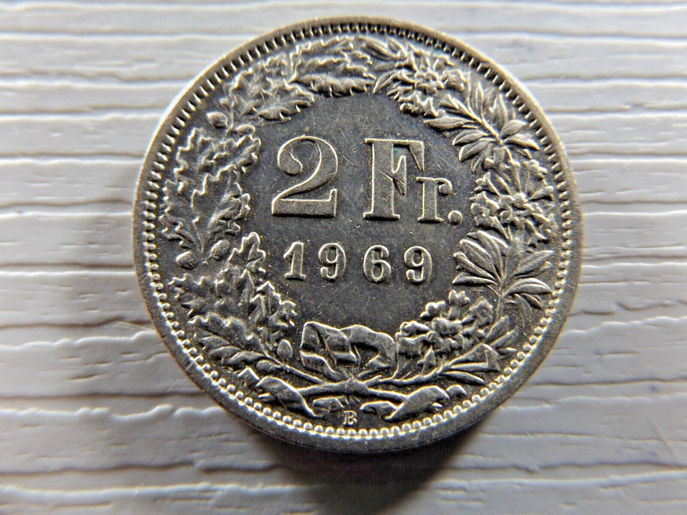 SWITZERLAND 1969 2 Francs