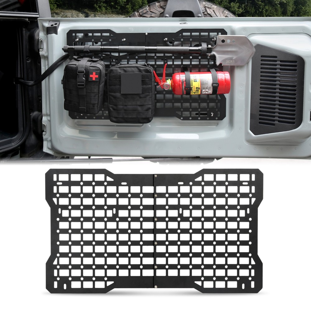 OFF ROAD Tailgate Storage Panel Tailgate Molle Panel Steel Cargo Shelf Storage