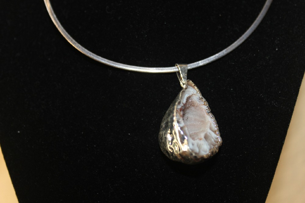 Geode Cave Pendant from Brazil R231