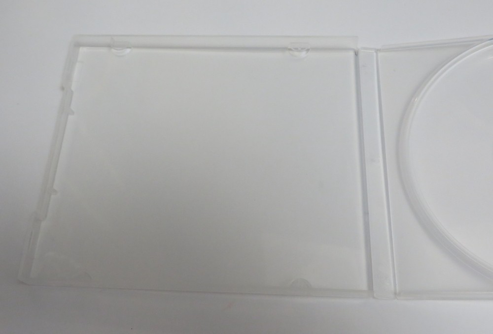 25 Clear Transparent CD DVD Disc Square Clam shell PP Poly Plastic Storage Case