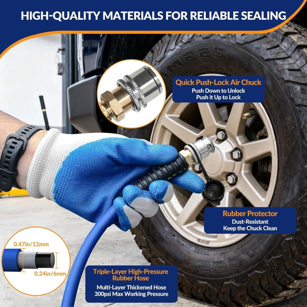 4 Tire Air Down System with Inflator Deflator