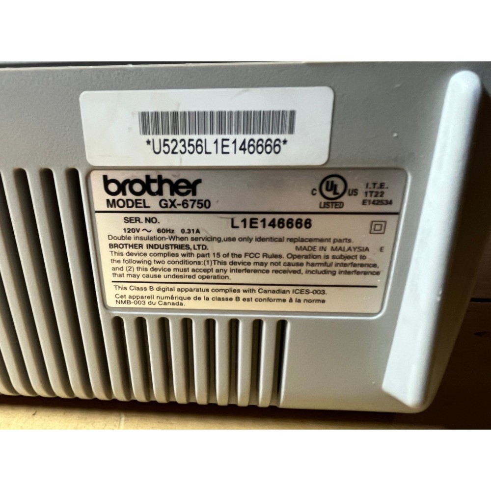 Brother Daisy Wheel Correctronic Electronic Typewriter GX-6750.