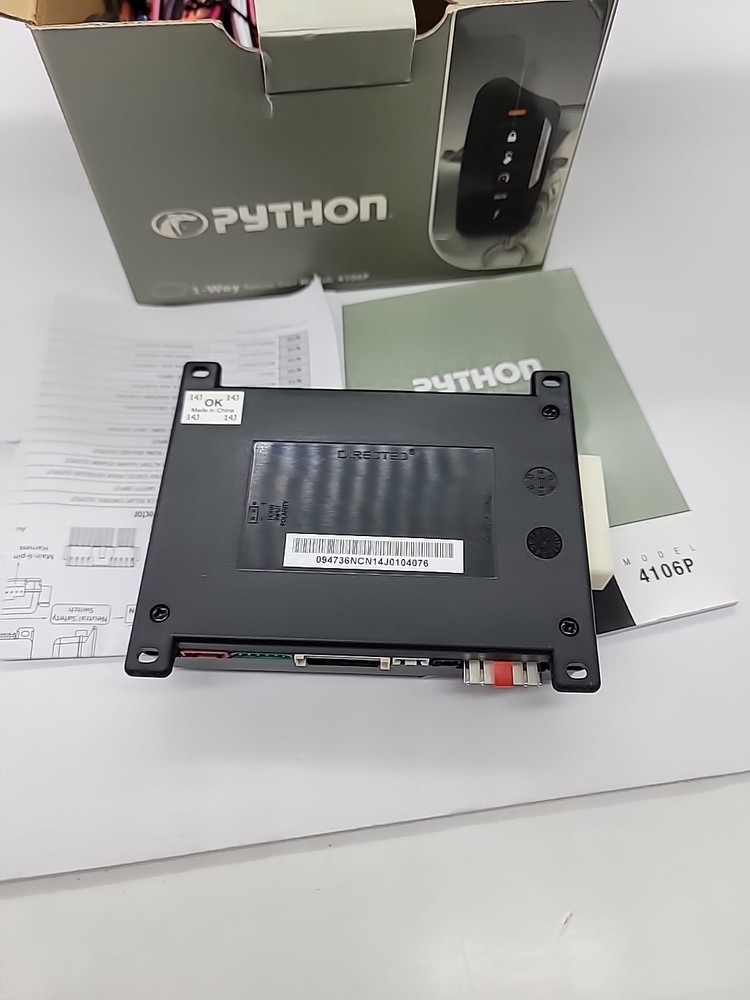 Python 4106P 1-Way Remote-Start System New