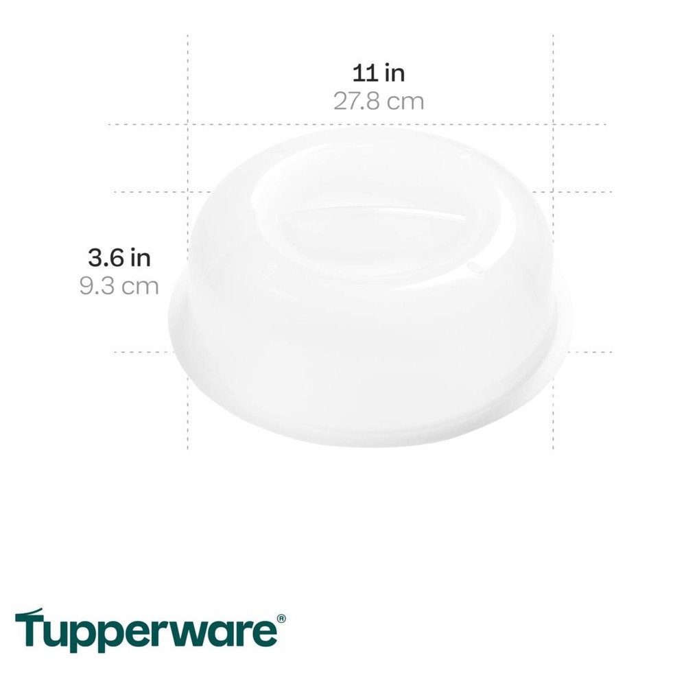 *Tupperware 2-Pack Microwave Plate Covers—Clear