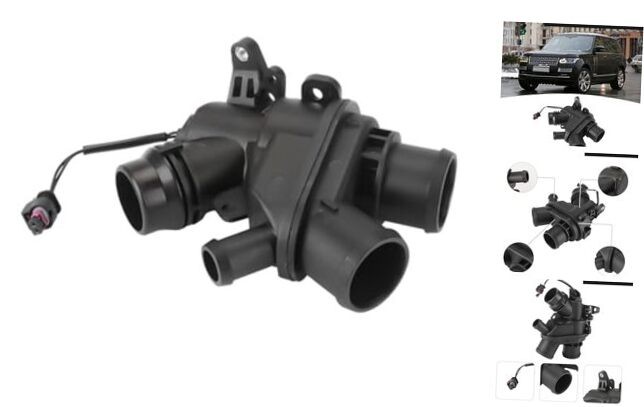 Engine Coolant Thermostat Housing Assembly with Sensor - Compatible for Land