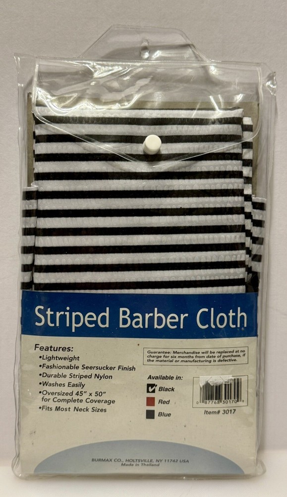 Scalpmaster Striped Barber Cape 45”x50”