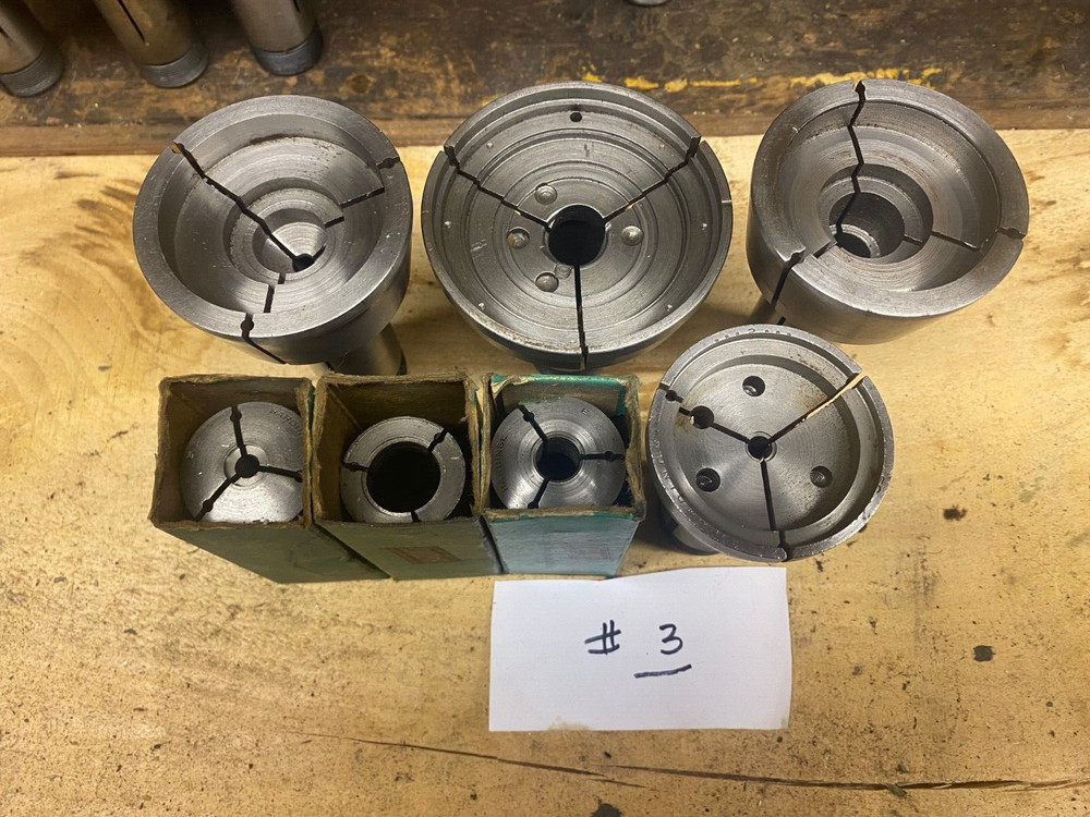 ~7~ HARDINGE 5C MACHINABLE EMERGENCY COLLETS STEP CHUCKS Various Sizes 1" 2" 3"