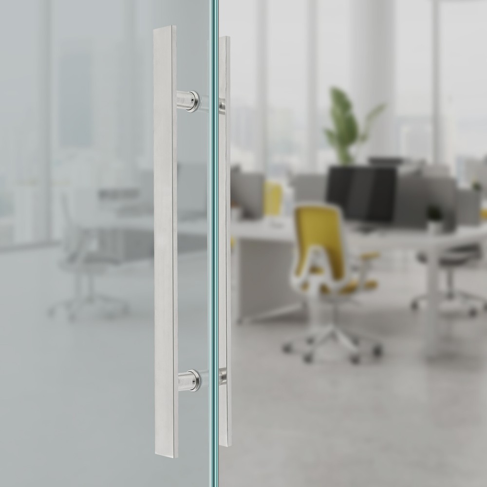 Pull Push Sliding Barn Door Handles Commercial H Shape Pair Door Pull Handle
